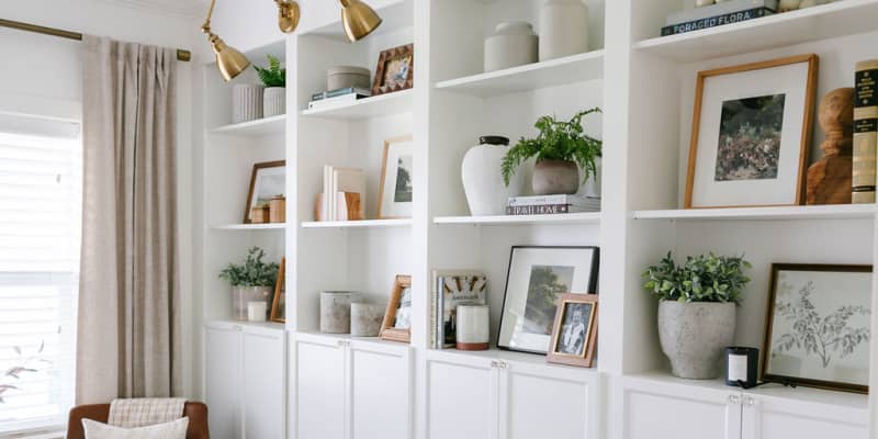Ikea cheap rustic shelves